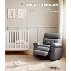 Oversized Recliner Chair for Adults - 360° Swivel Rocker Recliner with PU Leather, Manual Recline Mechanism, for Living Room/Home Theater - 3 of 4