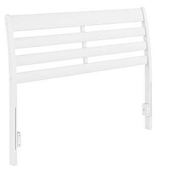 AFI Furnishings Savannah Full Solid Wood Headboard with Attachable Charger in White