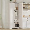 Kitchen Pantry Cabinet, Freestanding Black Pantry Storage Cabinet, 60" Cupboard, Tall Cabinet - 4 of 4