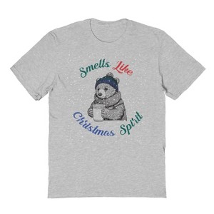 Rerun Island Men's Smell Like Christmas Short Sleeve Graphic Cotton T-shirt - 1 of 1