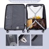 Luggage 3 Piece Set(20"/24"/28"), Hardshell Suitcase With Double Mute Spinner Wheels, TSA Lock - 2 of 4