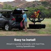Yakima EXO SwingBase 2 Inch Hitch Base Bike Rack Storage System with HitchLock and EXO GearLocker 10 Cubic Feet Vehicle Rooftop Cargo Box, Black - 4 of 4
