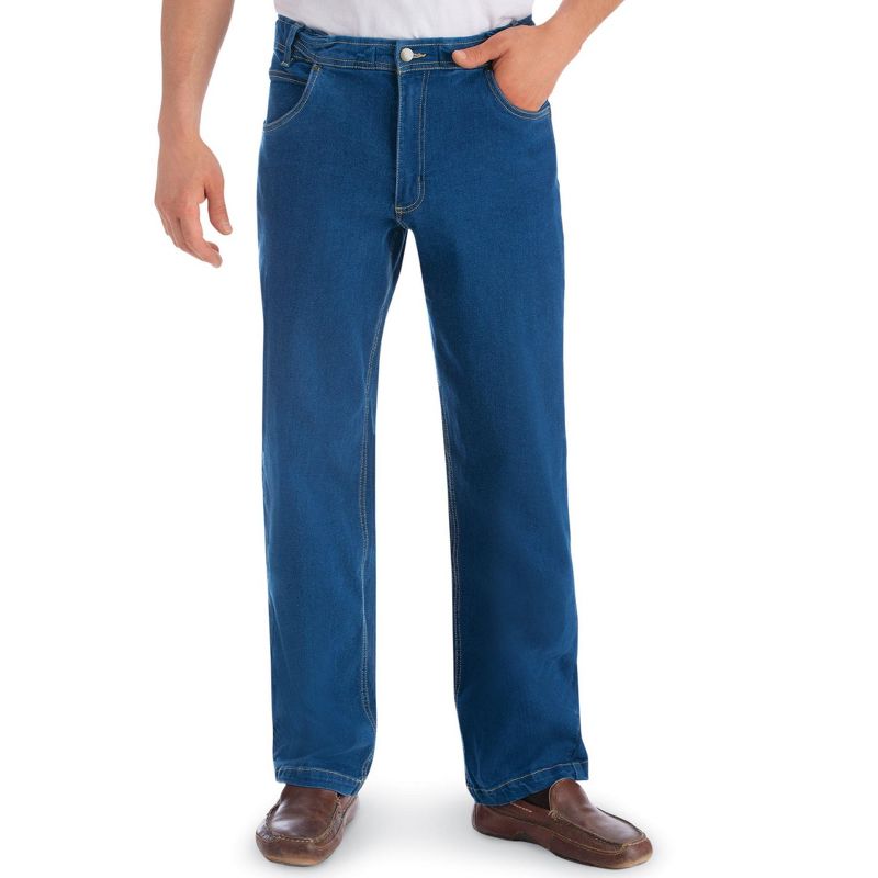 Collections Etc Men's Flex Waist Jeans, 4 of 6