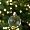 Northlight Transparent Glass Christmas Ball Ornaments - 3.25" (80mm) - Clear - 6ct - 2 of 4