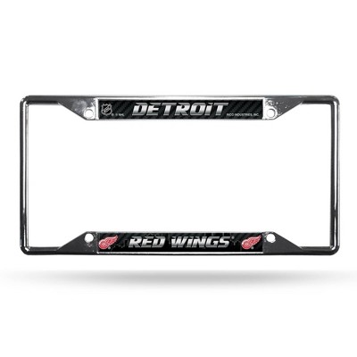 NHL Detroit Red Wings View Chrome License Plate Frame