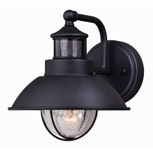 Vaxcel Harwich 1 - Light Wall Light in  Textured Black - 1 of 4