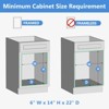 LOVMOR 2 Tier Individual Pull Out Cabinet Organizer, Slide Out Wood Shelves Organizers, Pull Out Drawers Organization and Storage for Kitchen Cabinet - 4 of 4