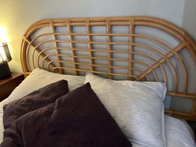 Colette rattan store headboard