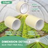 Unique Bargains Polyethylene Waterproof UV-resistant Low-temperature resistant Greenhouse Plastic Sheeting Tape 2In/4In/6In Transparent 3 Pc - 3 of 4