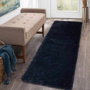 Shaggy Area Rug Modern Indoor Plush Fluffy Rugs Soft and Comfy Velvet Faux Fur Carpet Rugs for Bedroom Living Room Nursery - 1 of 4
