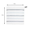 Sloppy Chef Premier Dishcloth (12 Pack), 100% Ringspun Cotton, 13x13, Looped, Classic Stripes - 3 of 4