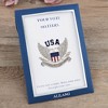Anna-Kaci USA American Flag Shield with Bird Wings Silver Tone Brooch with Patriotic Gift Message Card & Envelope Jewelry Gifts - 3 of 4