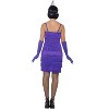 Smiffy Short Flapper Dress Women's Costume (Purple) - 2 of 2