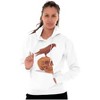 Gothic Crow Raven Sitting on Skull Hoodie Sweatshirt Women Men Brisco Brands - 3 of 4