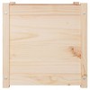 vidaXL Garden Planters 2 pcs White 60x31x31 cm Solid Pinewood - 3 of 4