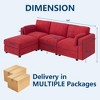 Modular Sectional Sofa, L-Shaped Convertible Sectional Couches with Ottoman, Oversized Modular Couch for Living Room - 2 of 4