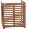 Cesicia 32" W x 38" H 3-Panel Outdoor Air Conditioner Fence, 3-Section Outdoor Wooden Screen, Outside Wood Privacy Fence - 4 of 4