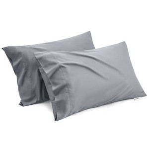 Doctor Pillow Royal Luxury Bamboo Pillowcase Single Grey - 1 of 4