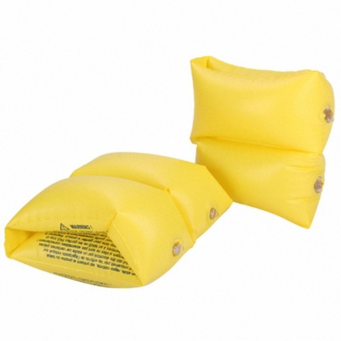 Swimline 2pc Inflatable Children s Swimming Pool Arm Floats Yellow Target
