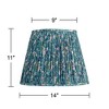 Springcrest Misha Blue Floral Pleated Lamp Shade 9x14x11 - 4 of 4