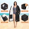 SUN CUBE Swim Parka Men Women, Unisex Hooded Changing Robe with Faux Shearling Fleece Lining for Swimming, Surfing, Water Sports - 3 of 4
