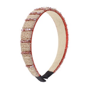 Unique Bargains Beads Wide-brimmed Headband 1 Pc - 1 of 4