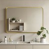 Wooakway Metal Bathroom/Vanity Mirror Decor Wall Mirror Modern Makeup Mirror Vertical/Horizontal Mounting - 2 of 4
