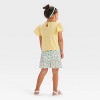 Toddler Girls' 2pc Bluey Eyelet Sleeve Top & Woven Shorts Set - Light Yellow - 2 of 4