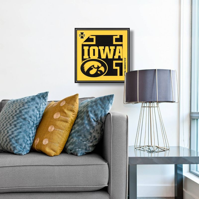 NCAA Iowa Hawkeyes 3D Logo Series Wall Art - 12&#34;x12&#34;, 2 of 5
