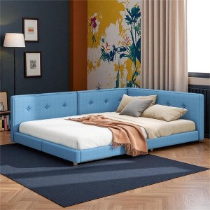 Merax Stylish Upholstered Platform Daybed with Tufted Detail & Built-In USB Ports - 1 of 4