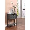 Breighton Home Kendra Hall Table Dark Gray: Hardwood & MDF, Spot Clean, Rectangle Shape - 2 of 4