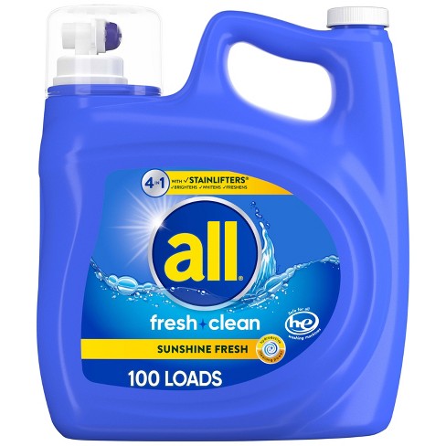 All Free Clear Liquid Concentrated Laundry Concentrated Detergent - 141 Fl  Oz : Target