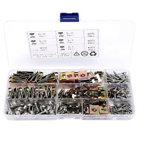 Itopfox Automotive Screws and Clips Kit, 100PCS Car U-Clips Nuts Assortment with Stainless Steel Screws for Dash Door Panel Interior Trim Fasteners - 1 of 4