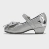 Toddler Girls' Disney Mary Jane Heels - Silver - 2 of 4