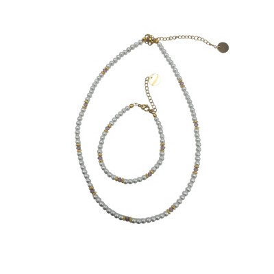 june light amethyst crystal -silver bracelet and necklace set