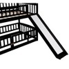 Kumasinova Twin Bunk Bed with Slide & Ladder, Solid Pine Wood Loft Bed Frame with Detachable Fence, Open-Row Lower Space for Kids' Bedroom/Play - 4 of 4