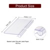 Unique Bargains Durable Removable PVC Clip-In Design Basket Label Tag Clear 100 Pcs - 2 of 4