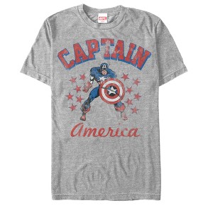 Men's Marvel Classic Captain America Stars T-Shirt - 1 of 4