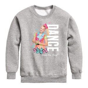 JoJo Siwa Dance From the Heart Graphic Long Sleeve Fleece Sweatshirt - Athletic Heather - 5T - 1 of 3