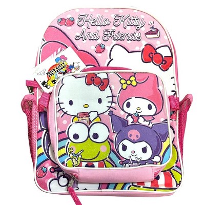 Hello Kitty & Friends 16" Shoulder Backpack with Rectangular Lunch Bag