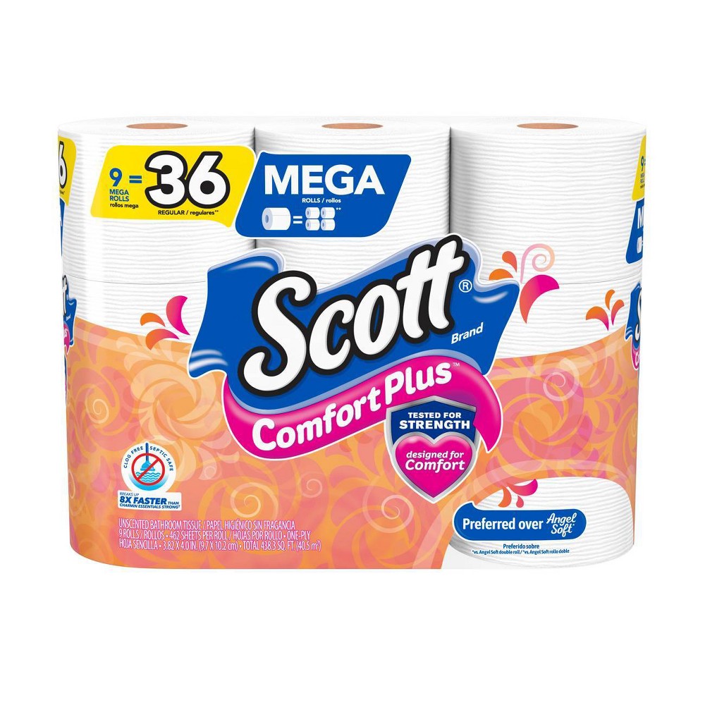 Scott 2-Ply Standard Roll Bathroom Tissue