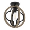 Hunter Fans 12" Gablecrest Pendant Light French Oak Finish - Victorian Style Ceiling Fixture for Farmhouse Decor - 2 of 4