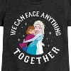Girls' - Frozen - Elsa and Anna We Can Face Anything Together Fitted Short Sleeve Graphic T-Shirt - 2 of 4