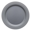 Smarty Had A Party 7.5" Matte Steel Gray Plastic Salad Plates - 120 pcs - 2 of 4