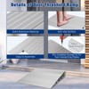 Door Ramp, Threshold Ramp 4'' Rise - 320kg Capacity Aluminum Floor Transition Strip for Wheelchair, Scooter, Motorhome, Pets, Truck - 3 of 4
