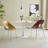 LOVMOR Modern Round Dining Table, ∅31.5'' Kitchen Dining Room Furniture, Coffee Table, Leisure Table, Living Room Table - 4 of 4