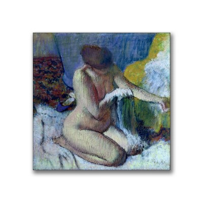 Trademark Fine Art -Edgar Degas 'After the Bath' Canvas Art