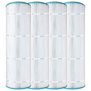 Hurricane Filters Replacement Spa Filter Cartridge for Unicel C-8413, PWWPC125B, Filbur FC-2575, Waterway Proclear 125 2006, White, 4 Pack - 1 of 4