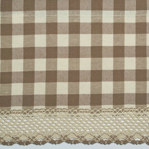 GoodGram Buffalo Check Gingham Custom Window Curtain Treatments - image 1 of 2