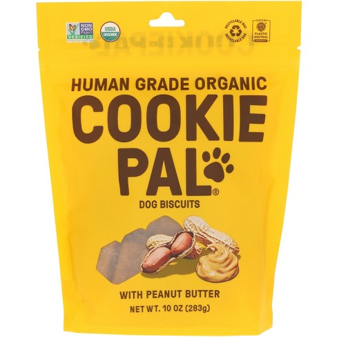 Cookie Pal Organic Dog Treats Peanut Butter Flavor - Case Of 4 - 10 Oz ...